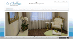 Desktop Screenshot of kosmetik-la-bellezza.ch